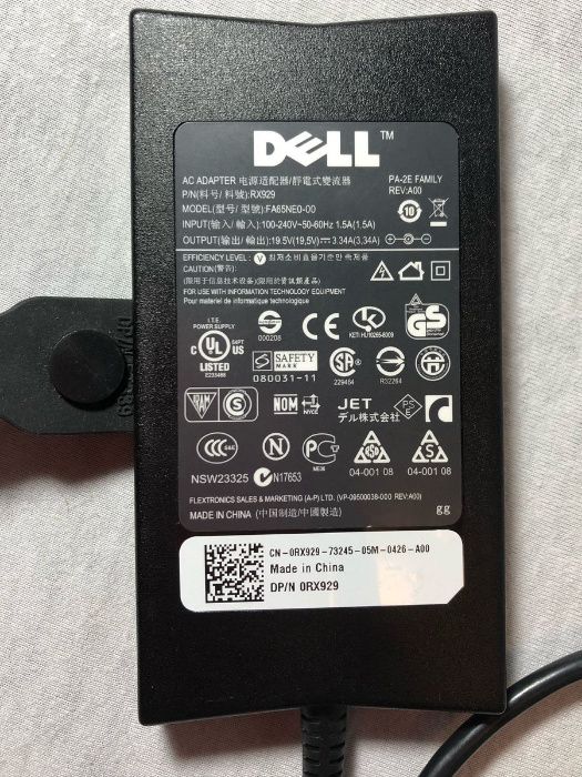 Carregador Dell 65W ficha 7,4mm (NOVO)