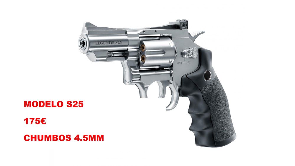 Revólver Pressão de Ar(CO2) 357 Borner+DAN WESSON 8"+Smith&Wesson M29