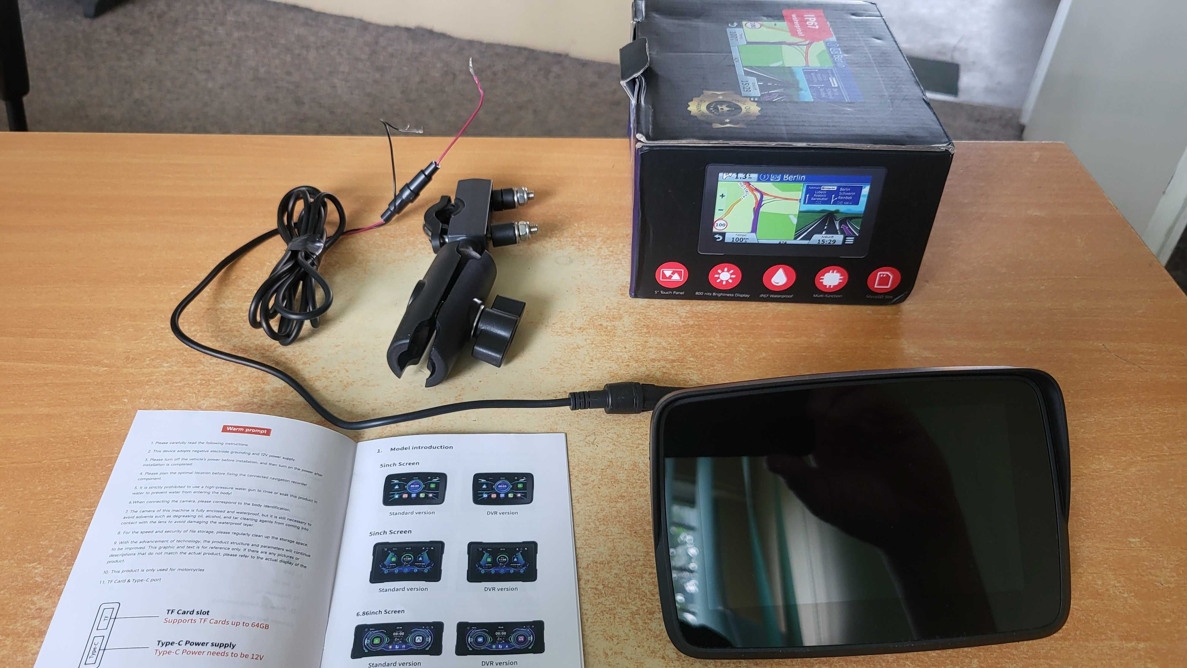 Nawigacja motocyklowa Android Auto , Carplay EKIY MTC-10