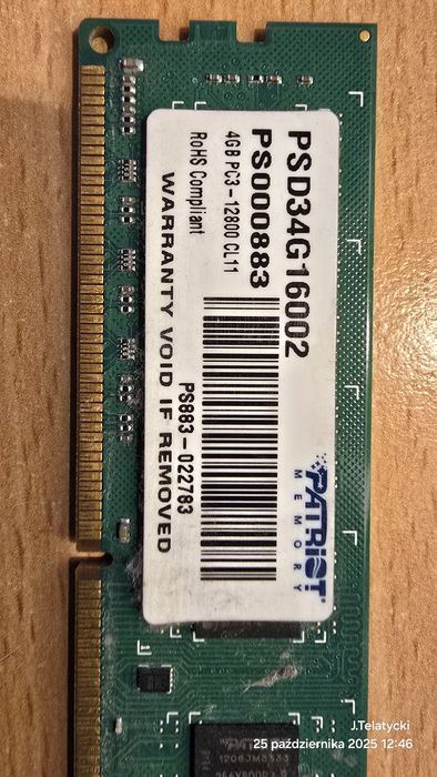 2 x Pamięć RAM 4GB PSD34G