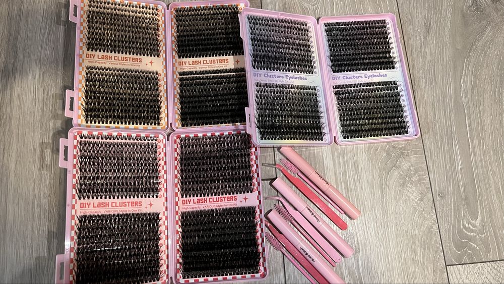 Zestaw startowy | Rzęsy bondingowe 800sztuk + klej + aplikator