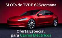 SLOT para TVDE e RNAAT - Oferta Exclusiva para Carro Eléctrico