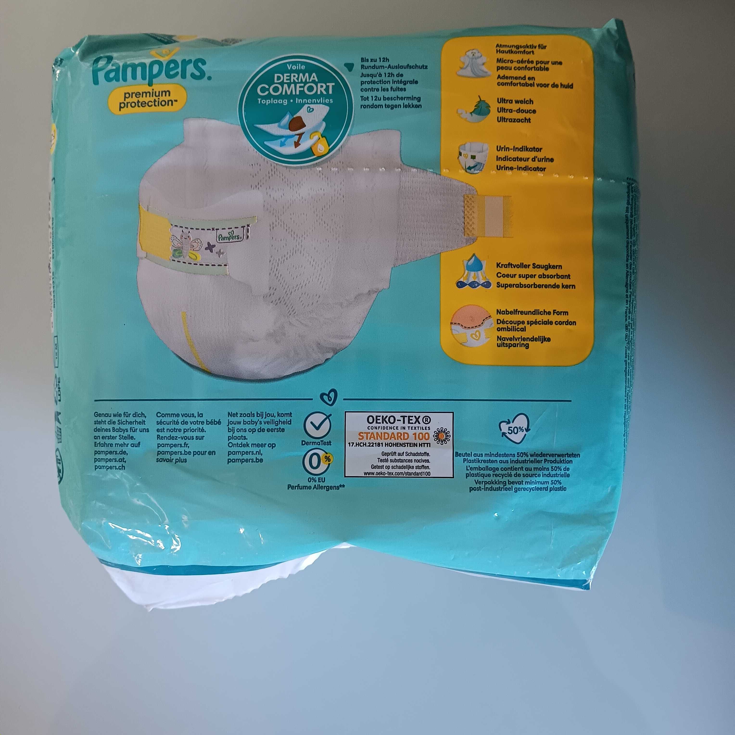 Zestaw pieluszek dla noworodków z Pampers 0 .3kg 22szt