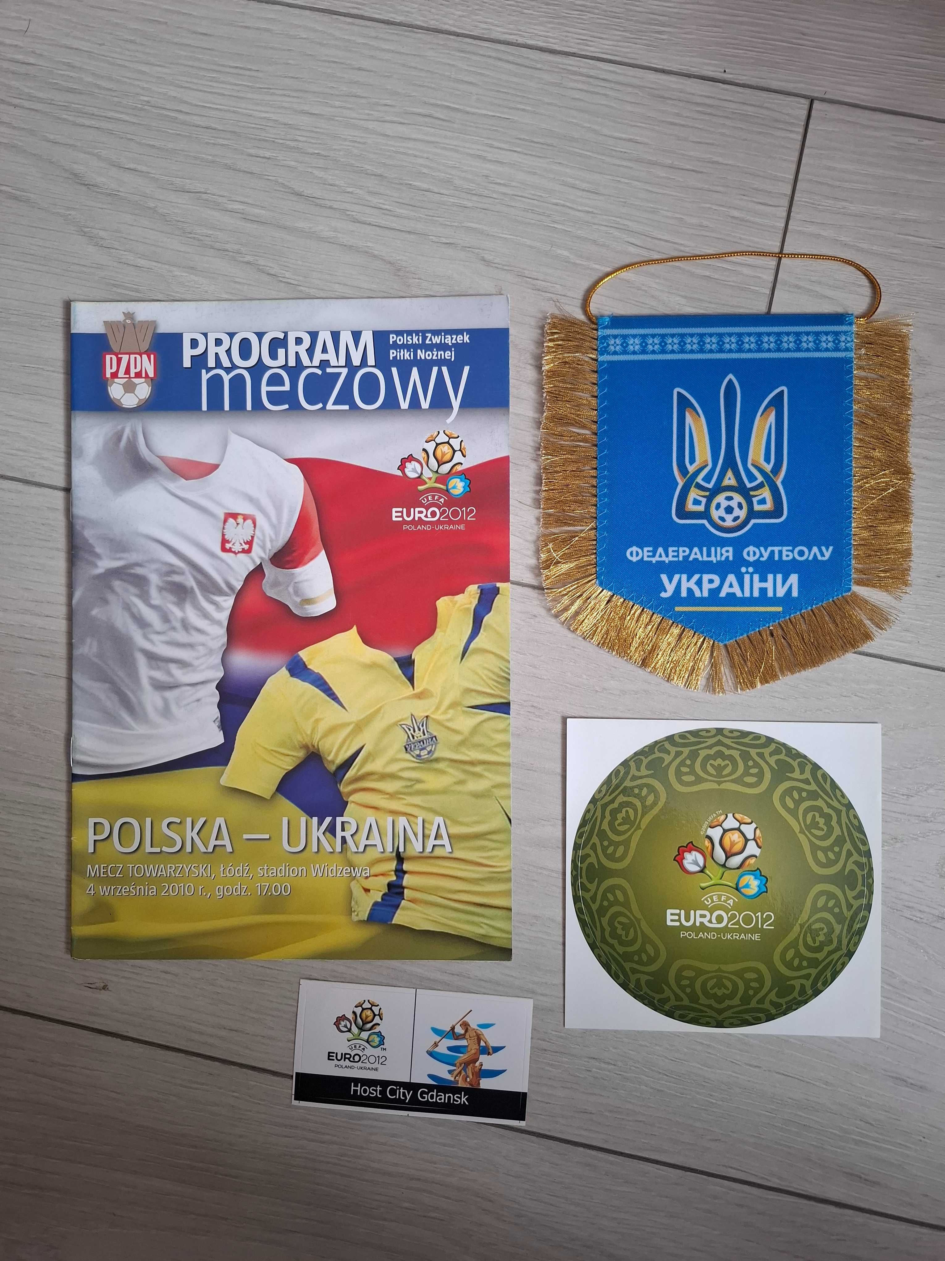 Ukraina, bilety koleckjonerskie, program meczowy, naklejki EURO 2012