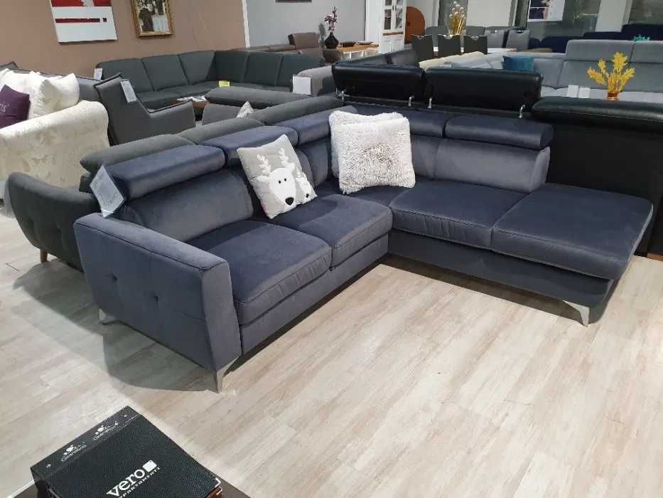 DAHLIA NAROŻNIK z funkcją spania Vero Black Days zakup BEZ VAT