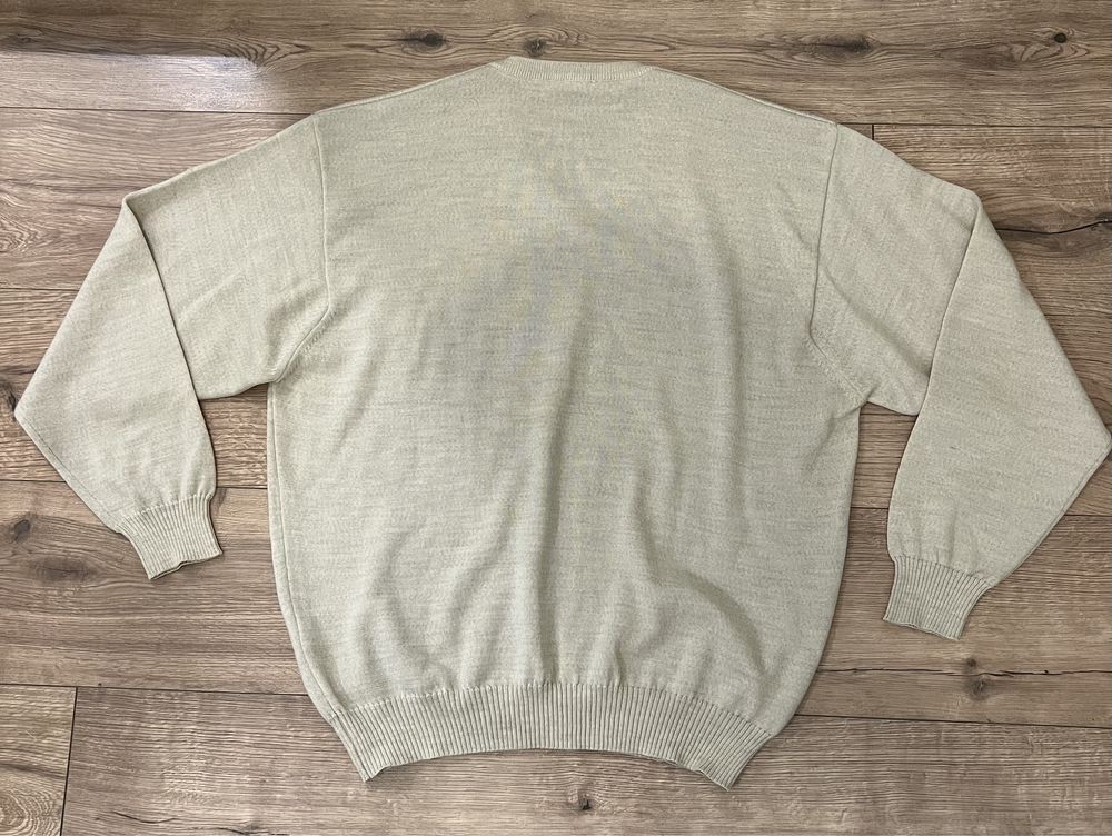 Sweter wełniany Burberry beżowy/kremowy Vintage sweterek