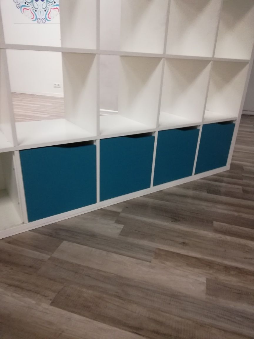 Kallax 5x5 IKEA największy plus 5 szafek wkładów
