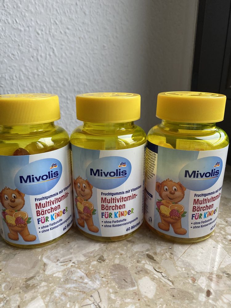 Німецькі дитячі вітаміни Mivolis 60шт