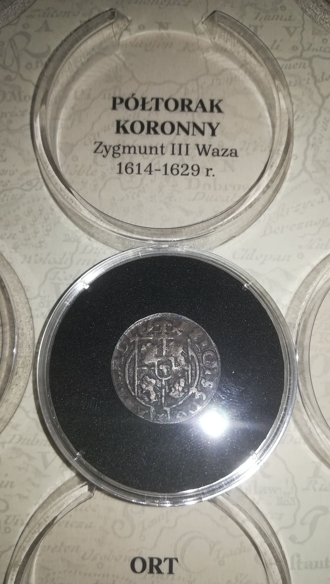 Półtorak koronny Zygmunta 3 wazy