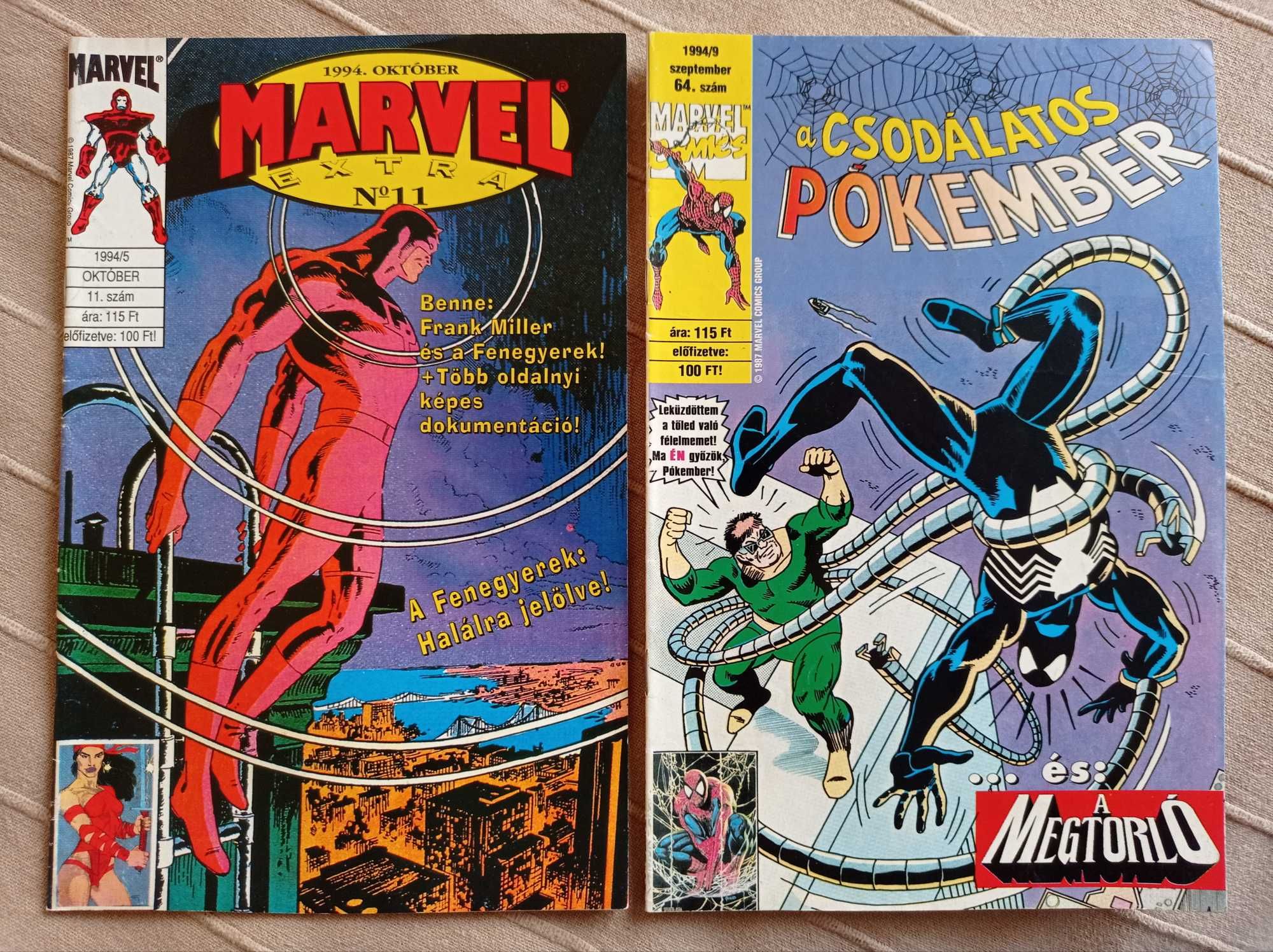 Marvel Extra nr 11 Pokember nr 9 1994 Spider-man Daredevil