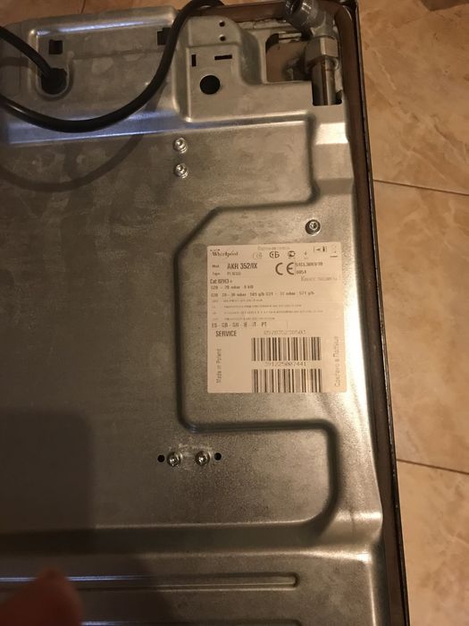 Продам газовуюпанель whirlool бу нержавейка ширина 58 высота 51