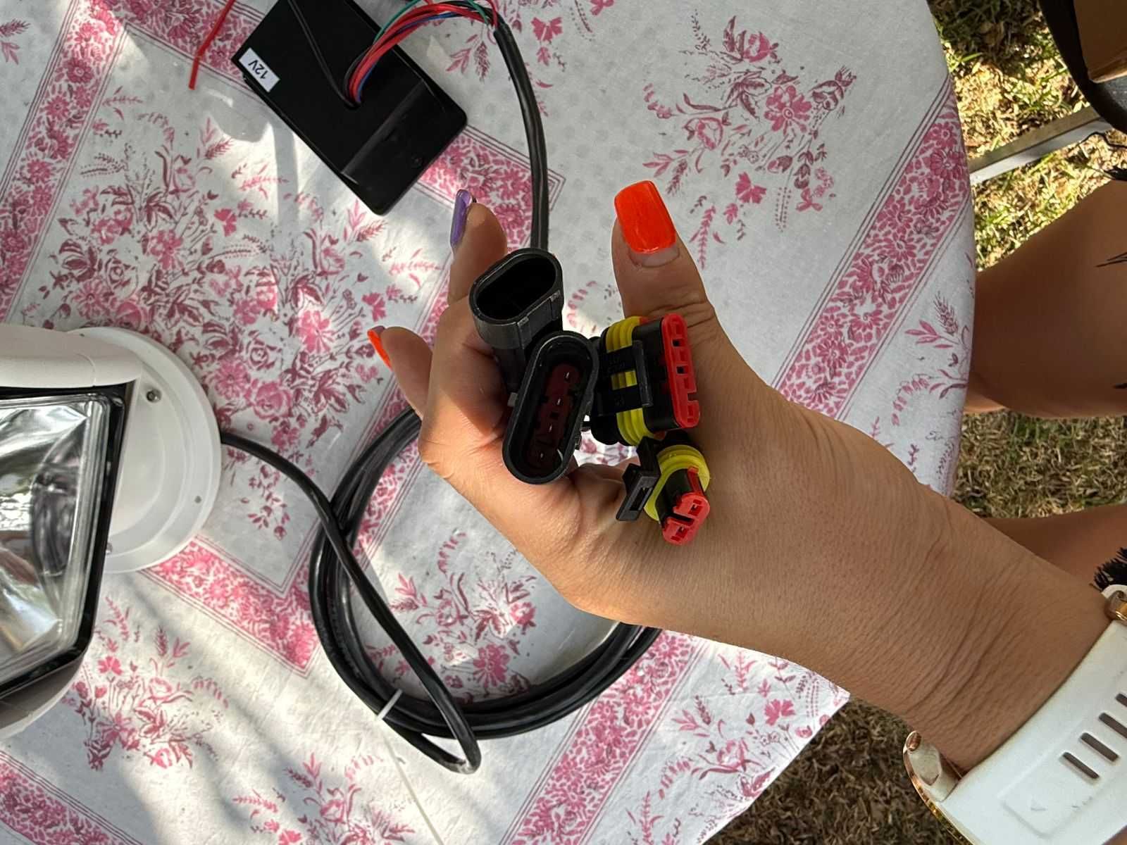 Marine remote controlled spotlight