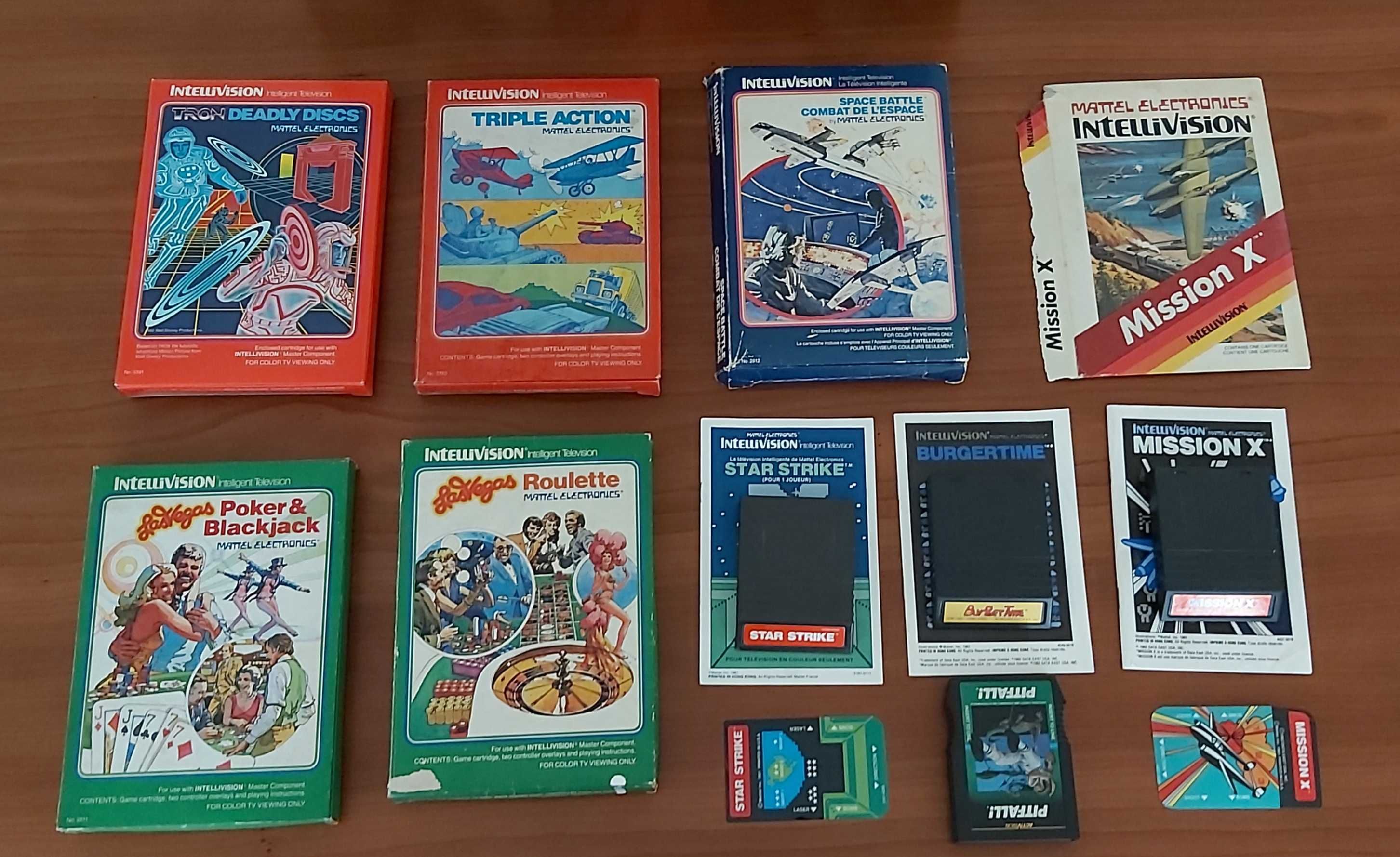 Intellivision Mattel Consola + 9 Jogos