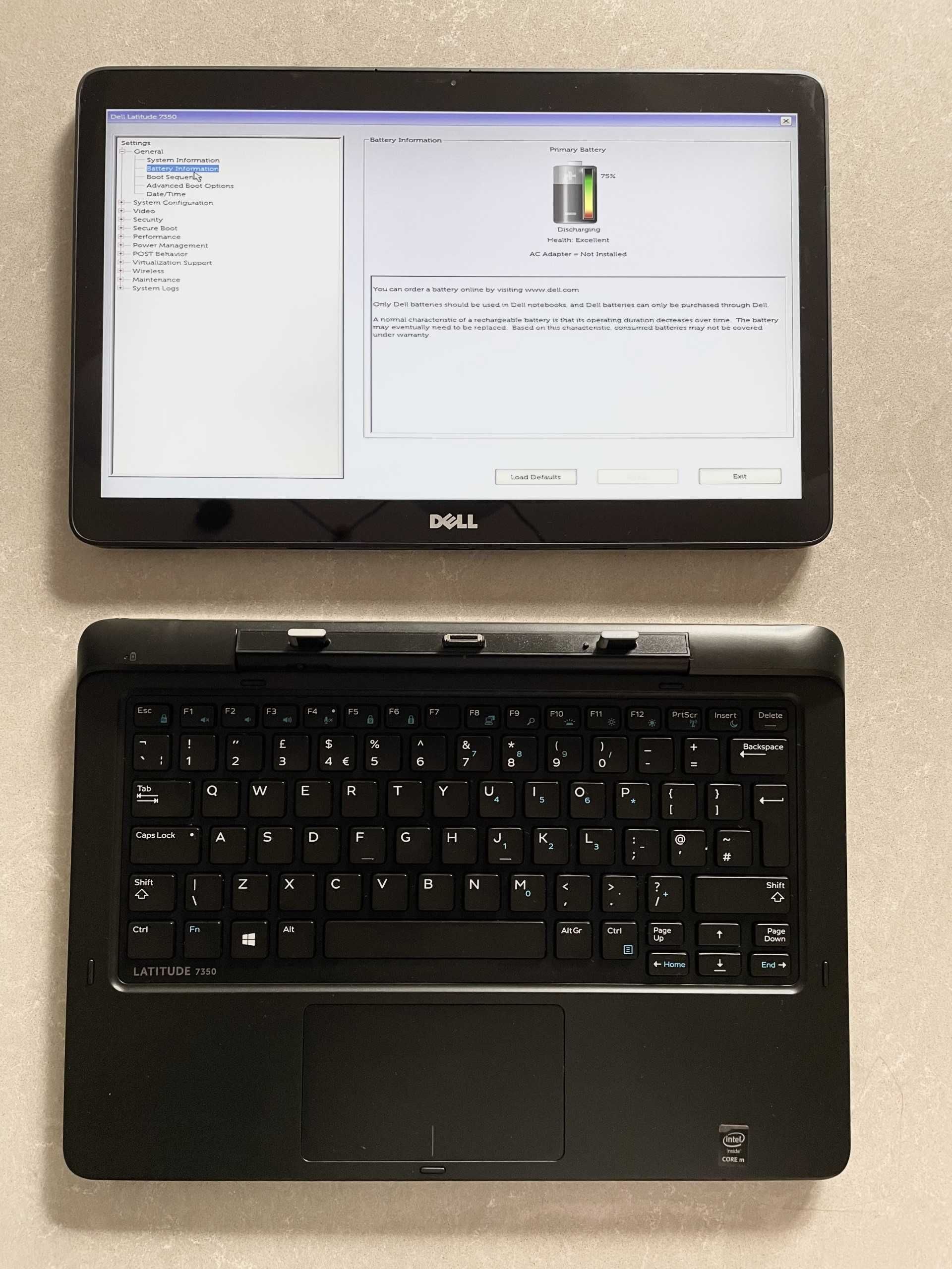 Laptop Dell latitude 7350 13,3 " Intel Core m 4 GB / 128 GB czarny