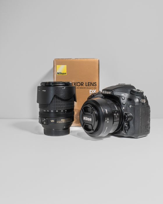 Nikon D7100 z 2 obietywami, 35mm 1.8 i 18-105mm 3.5-5.6