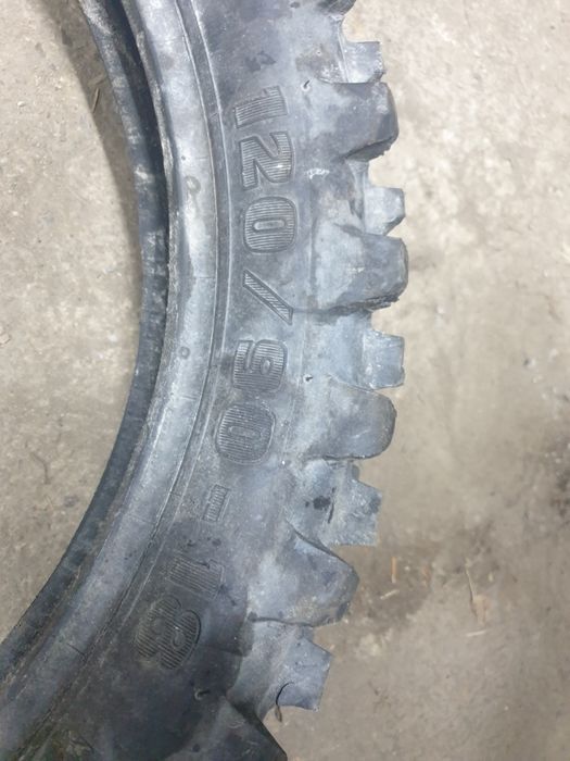 Opona nr a210 motocyklowa tyl tylnia 120/90-18 mitas c18 zielony pasek