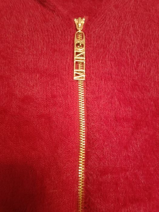 Piękna cieplutka burgundowa alpaka z kapturem