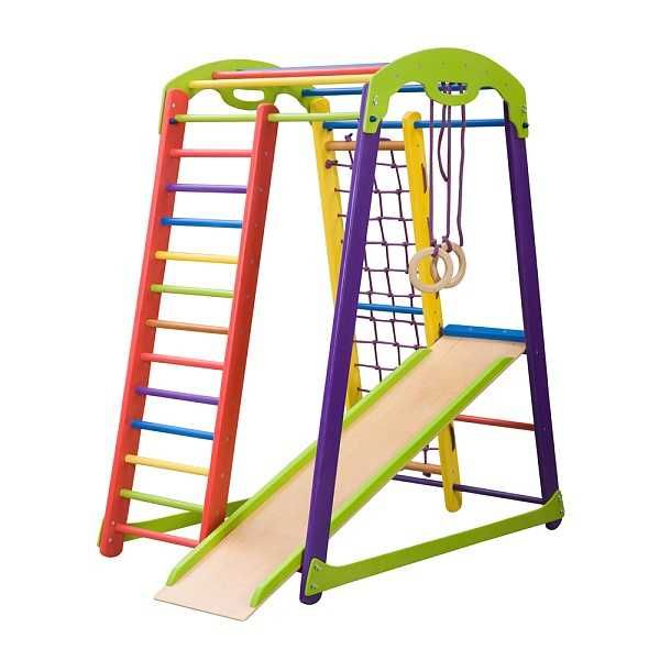 Дитячий спортивний куточок Кроха 1 міні з гіркою та кільцями