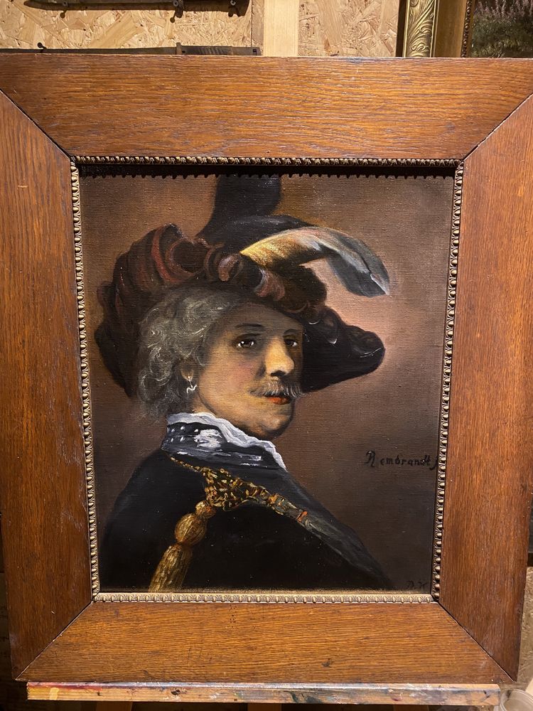 Rembrandt obraz olej na płótnie