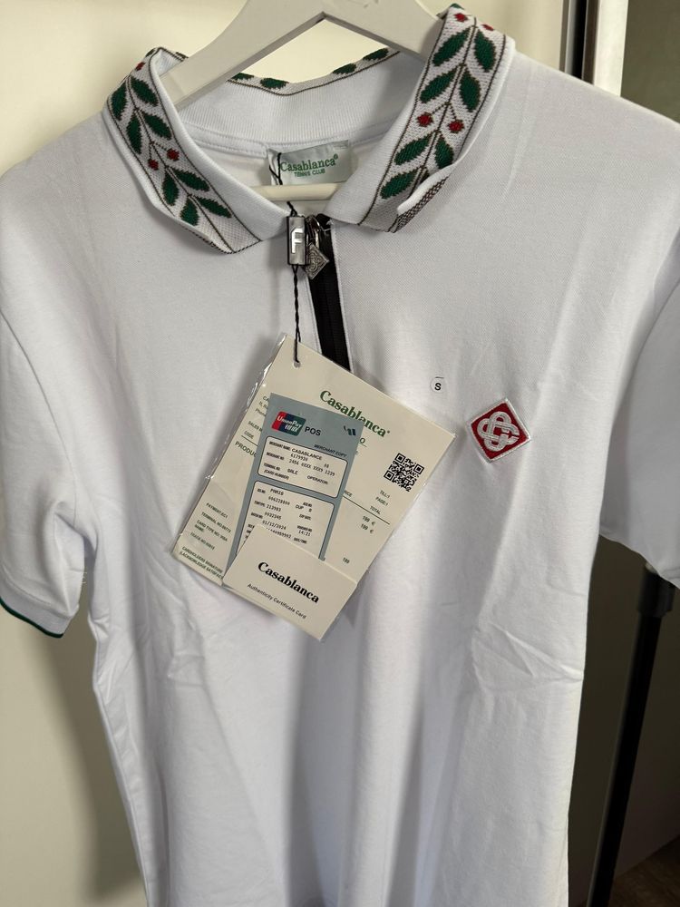Koszulks Polo biala Casablanca