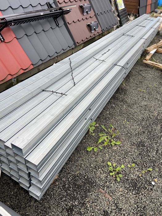 Profil kształtownik ocynk 80x60x2 dł. 6m szew napylany.MOŻLIWA DOSTAWA