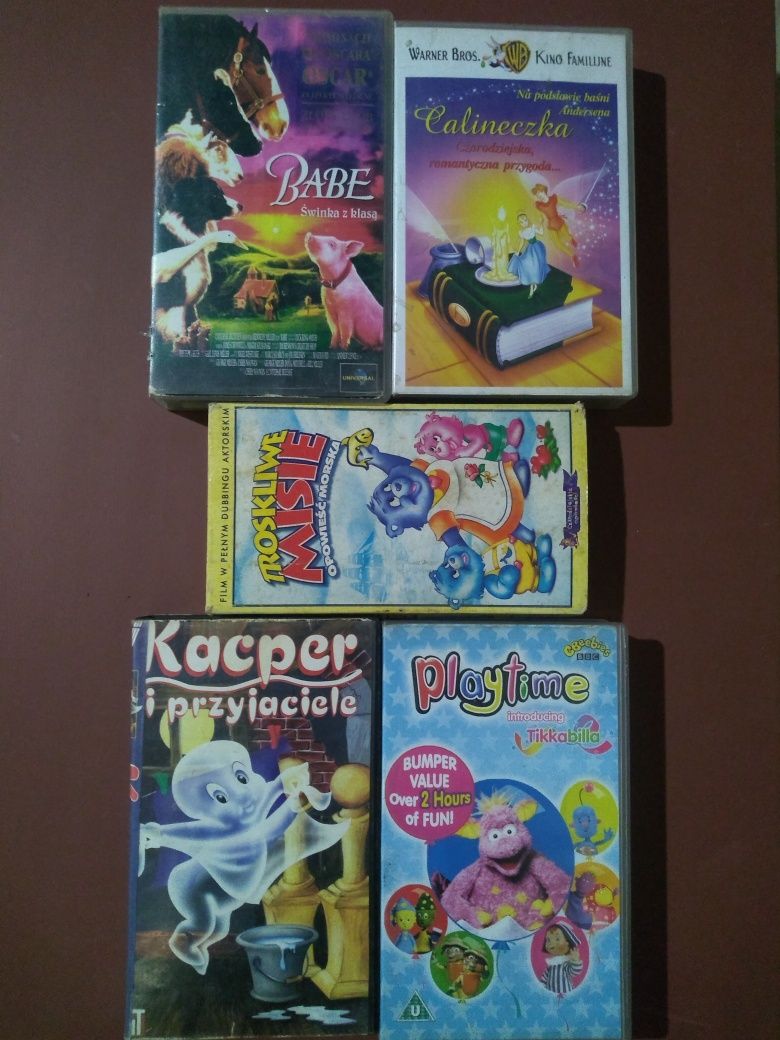 Kasety vhs bajki