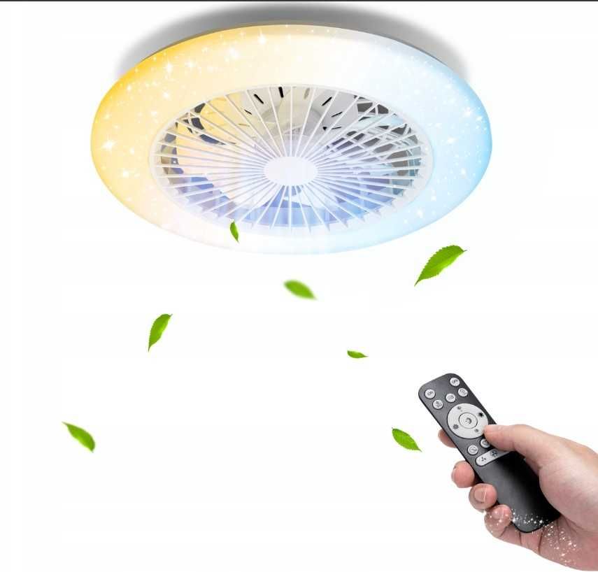 Wentylator sufitowy z oświetleniem LED 60W Aigostar B10313K7W