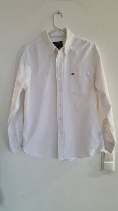 Vintage Koszula Ralph Lauren Jeans. Biała. Rozmiar M. Lata 90