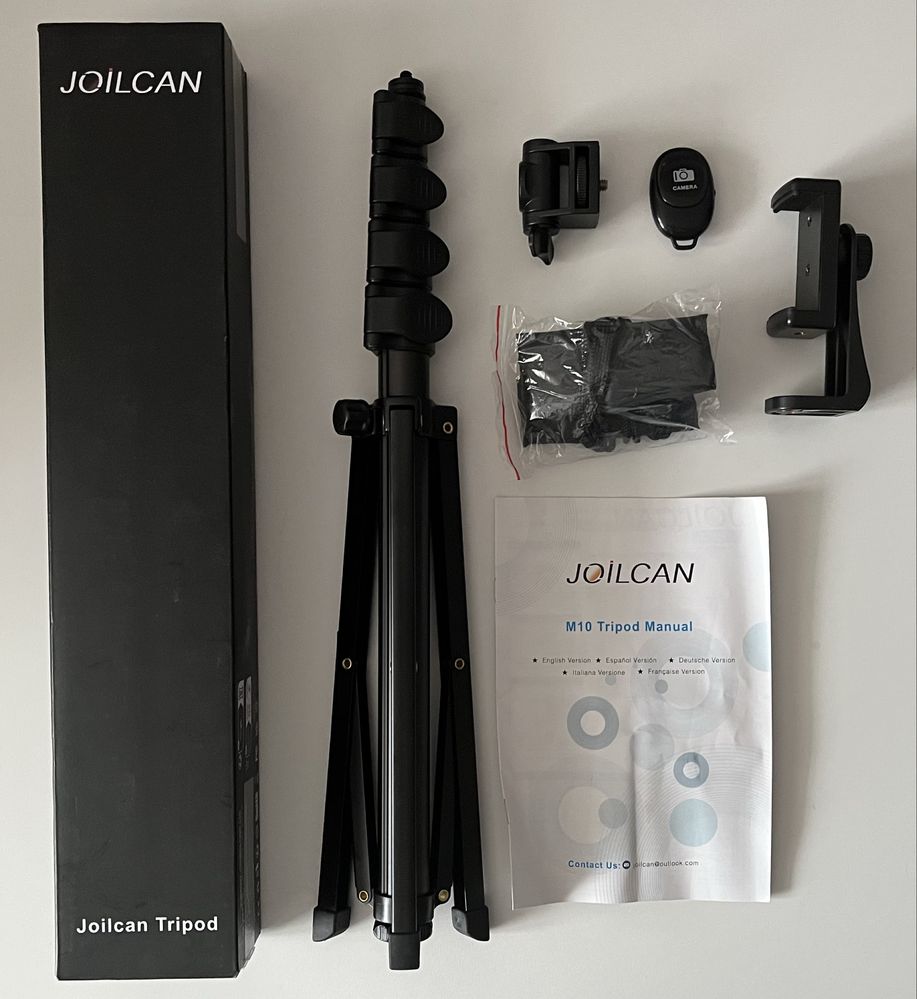 Statyw JOILCAN 2w1 selfie tripod z pilotem do smartfona 177 cm