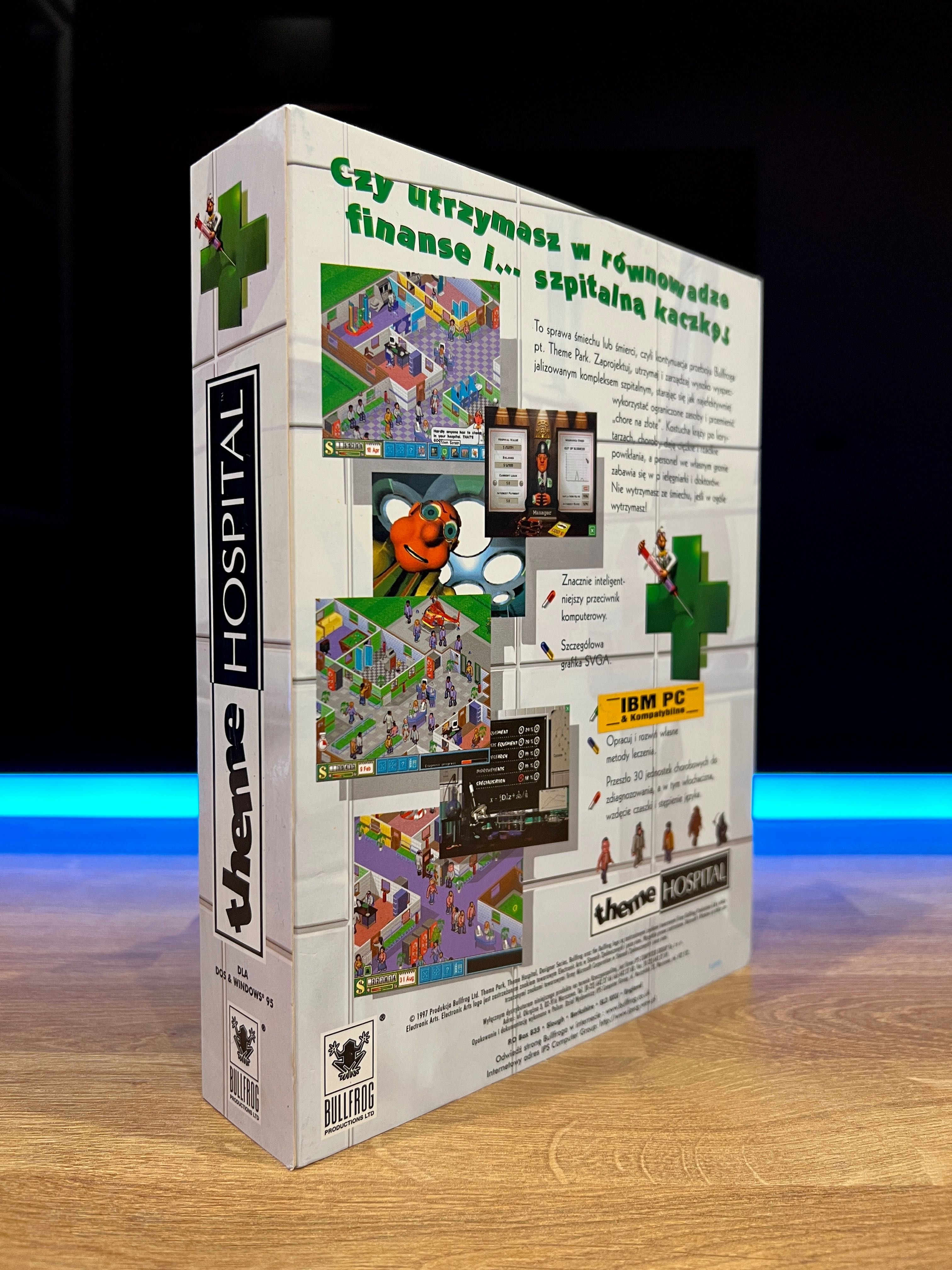 Theme Hospital (PC PL 1997) BIG BOX polskie premierowe wydanie IPS