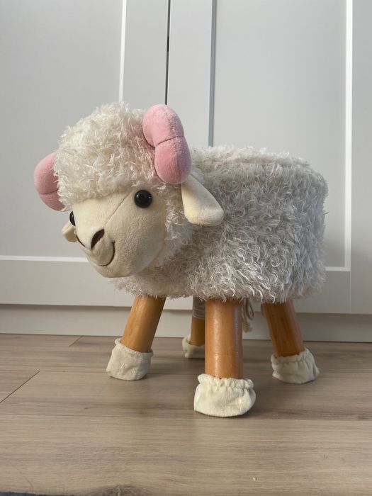 pufa dla dzieci owca taboret krzesełko