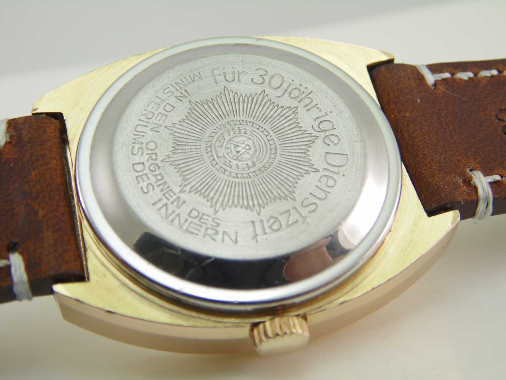 Niemiecki mechaniczny zegarek Glashutte spezichron . automatic 22 kam.