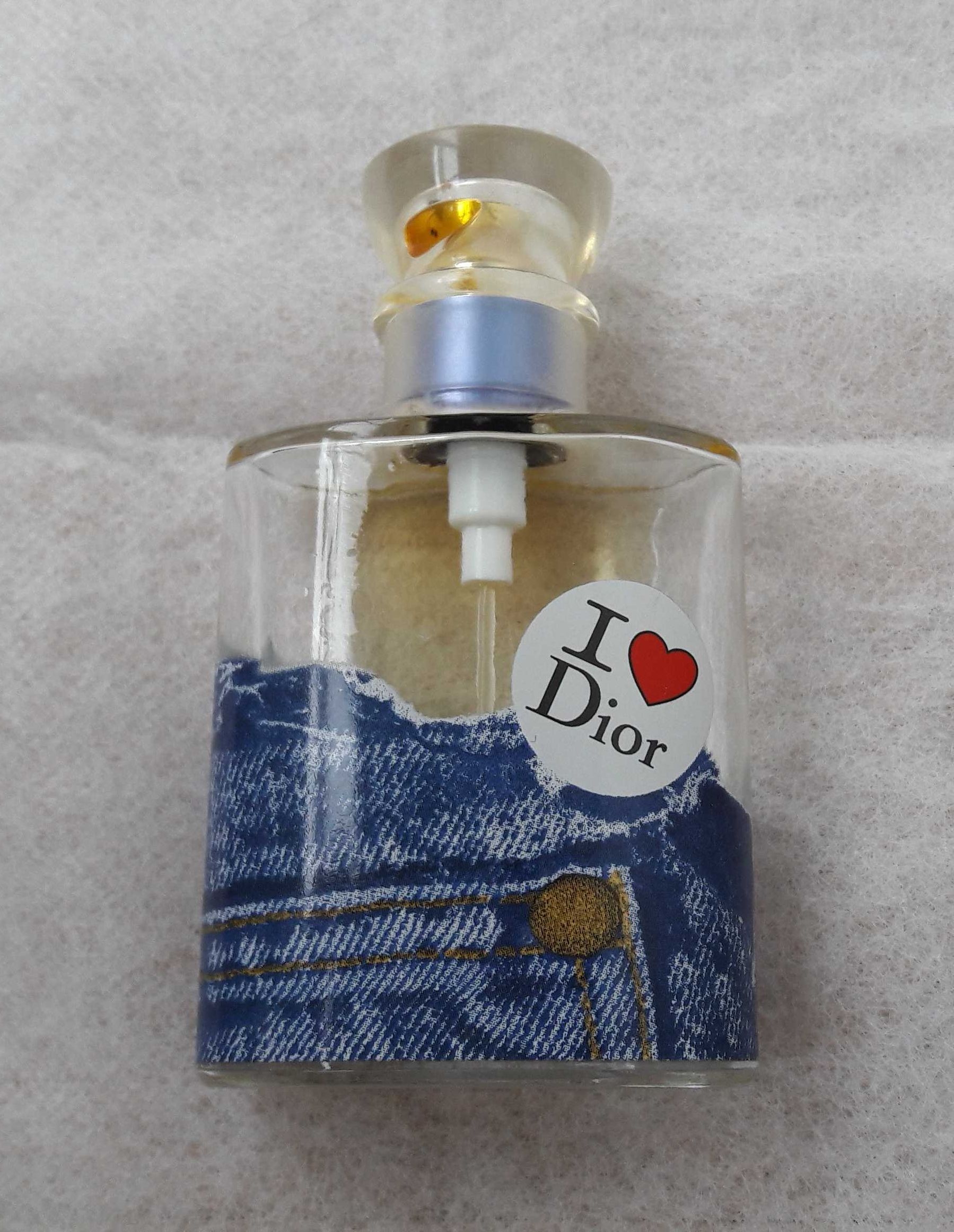 Бутылочка коллекционная от винтажных духов I love Dior
