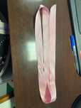 1 metro de fita rosa acetinado