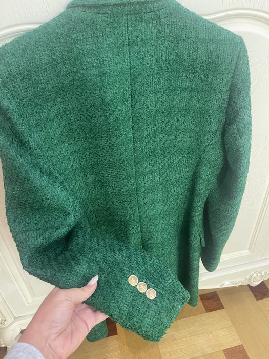 Твідовий теплий піджак-сукня Zara