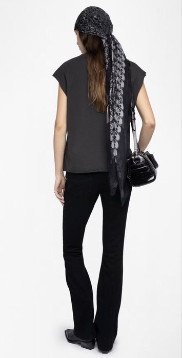 Футболка с черепом zadig & Voltaire