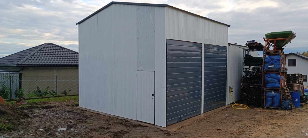 Garaz blaszak 6x6 brąz ma producent garaży t