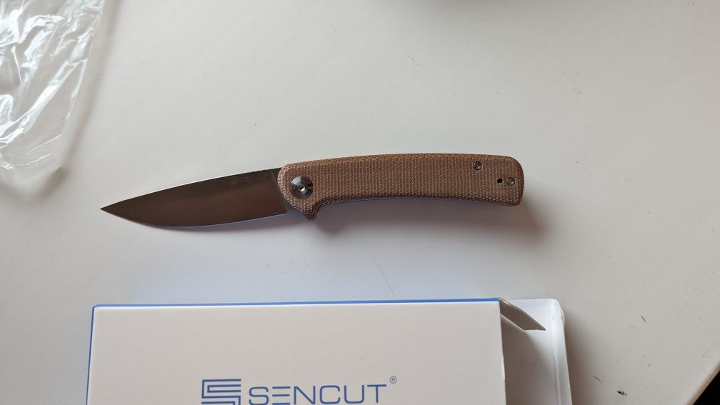 Складной нож Sencut Neches SA09D Micarta (Цвет - Олива)