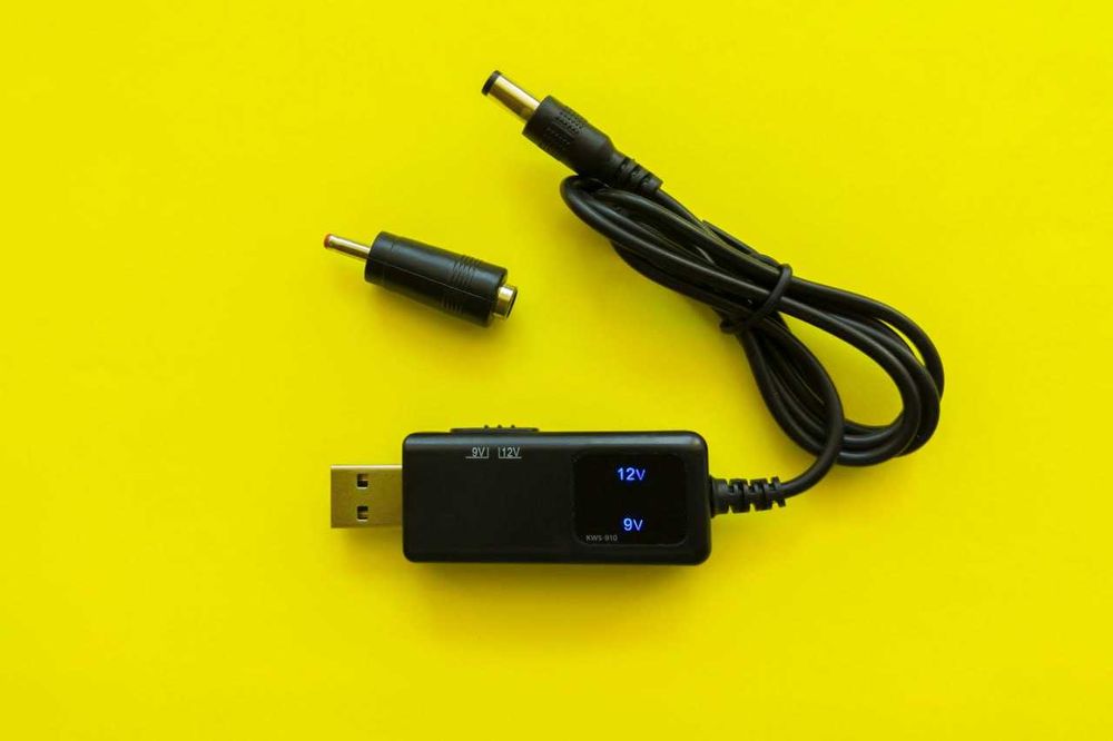 Кабель DC 5.5x2.5 преобразователь 9 12v роутер от повербанк 3.5x1.35