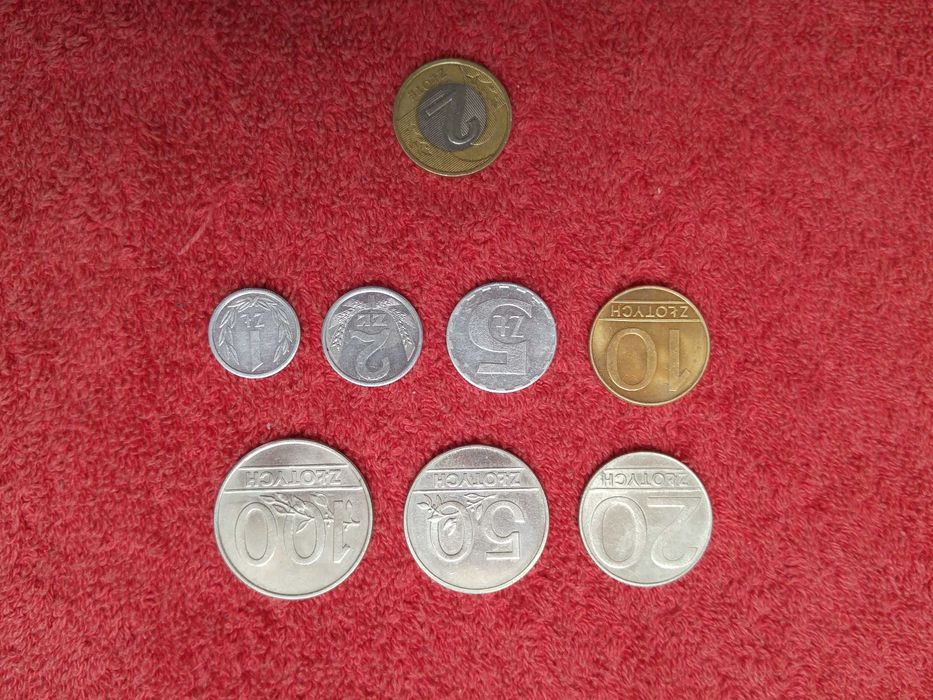 monety (PRL) polskie, krótko przed denominacją w 1995r.
