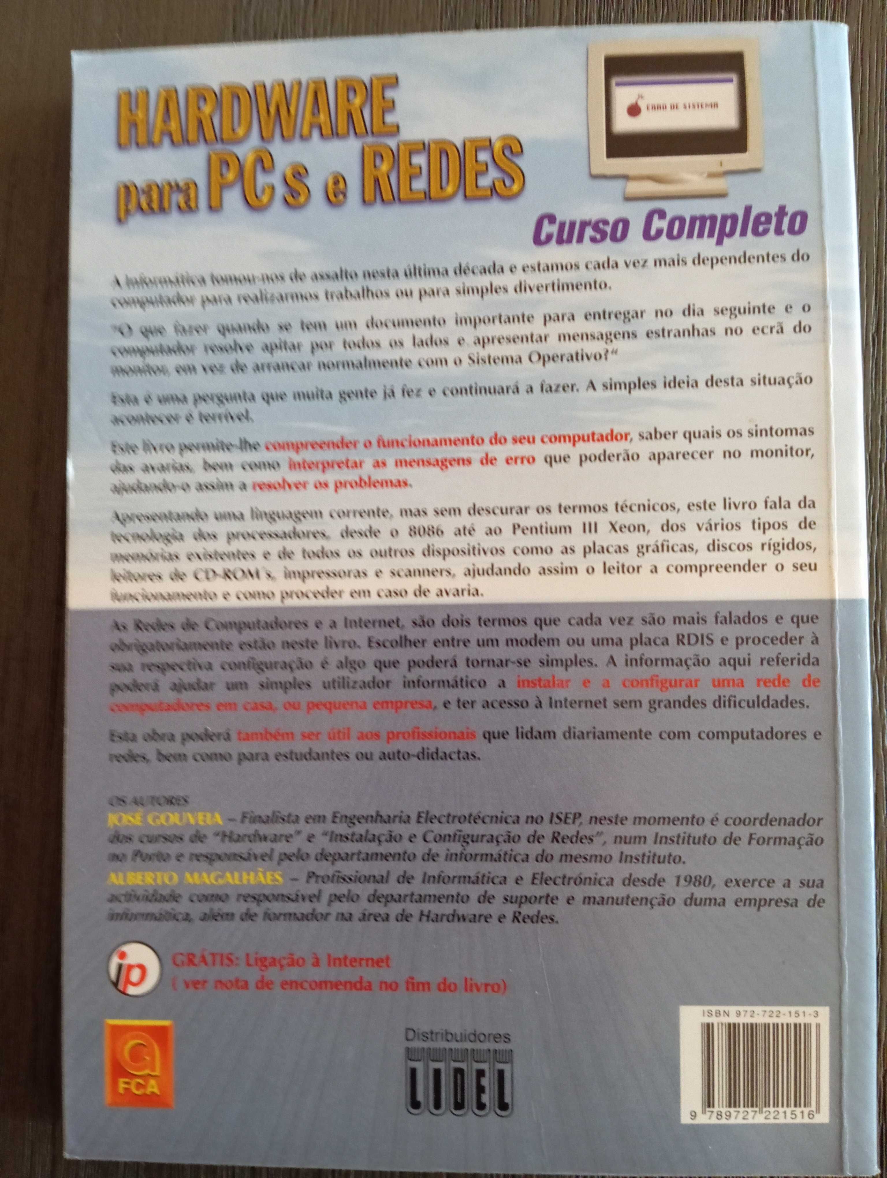 Hardware para PCs e Redes, FCA, edição 2002