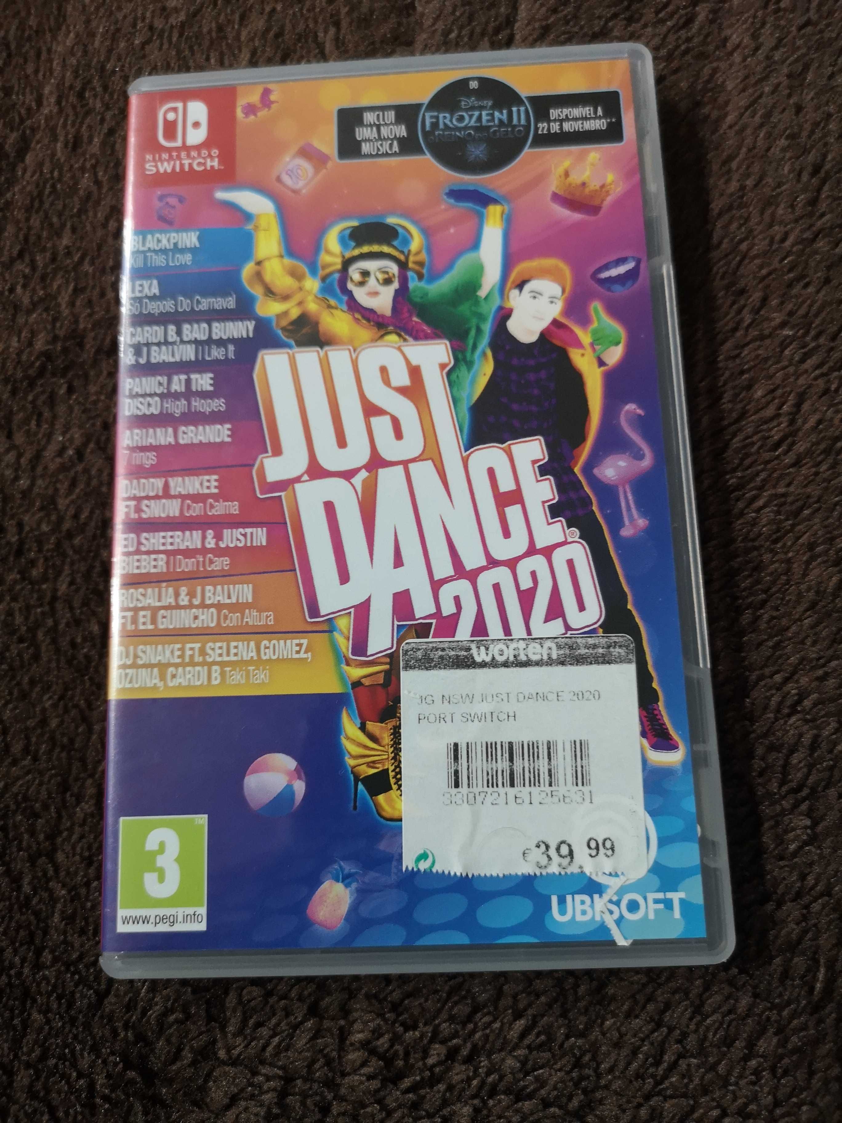 Nintendo switch, jogo just dance 2020 mais acessórios