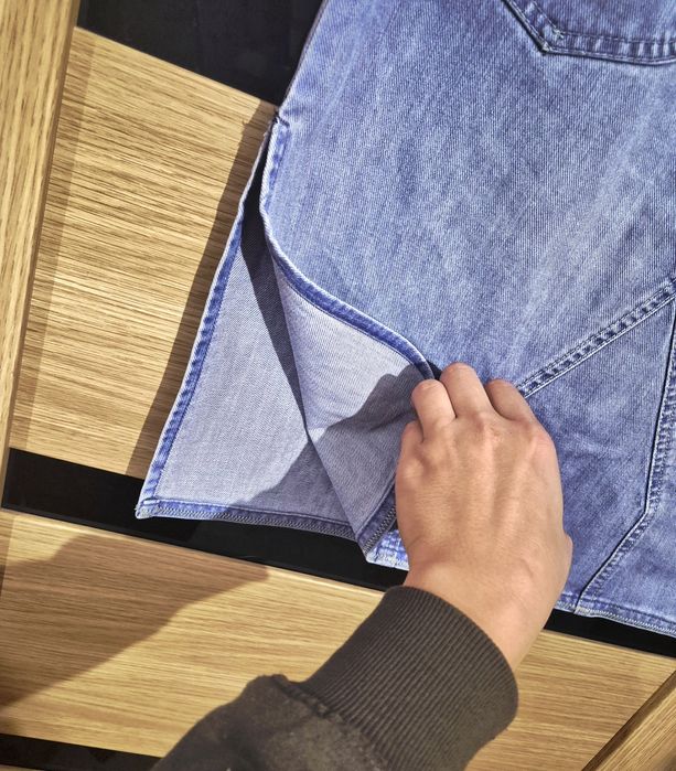 Modna oryginalna spodnica damska jensowa z wysokim stanem roz M Lee