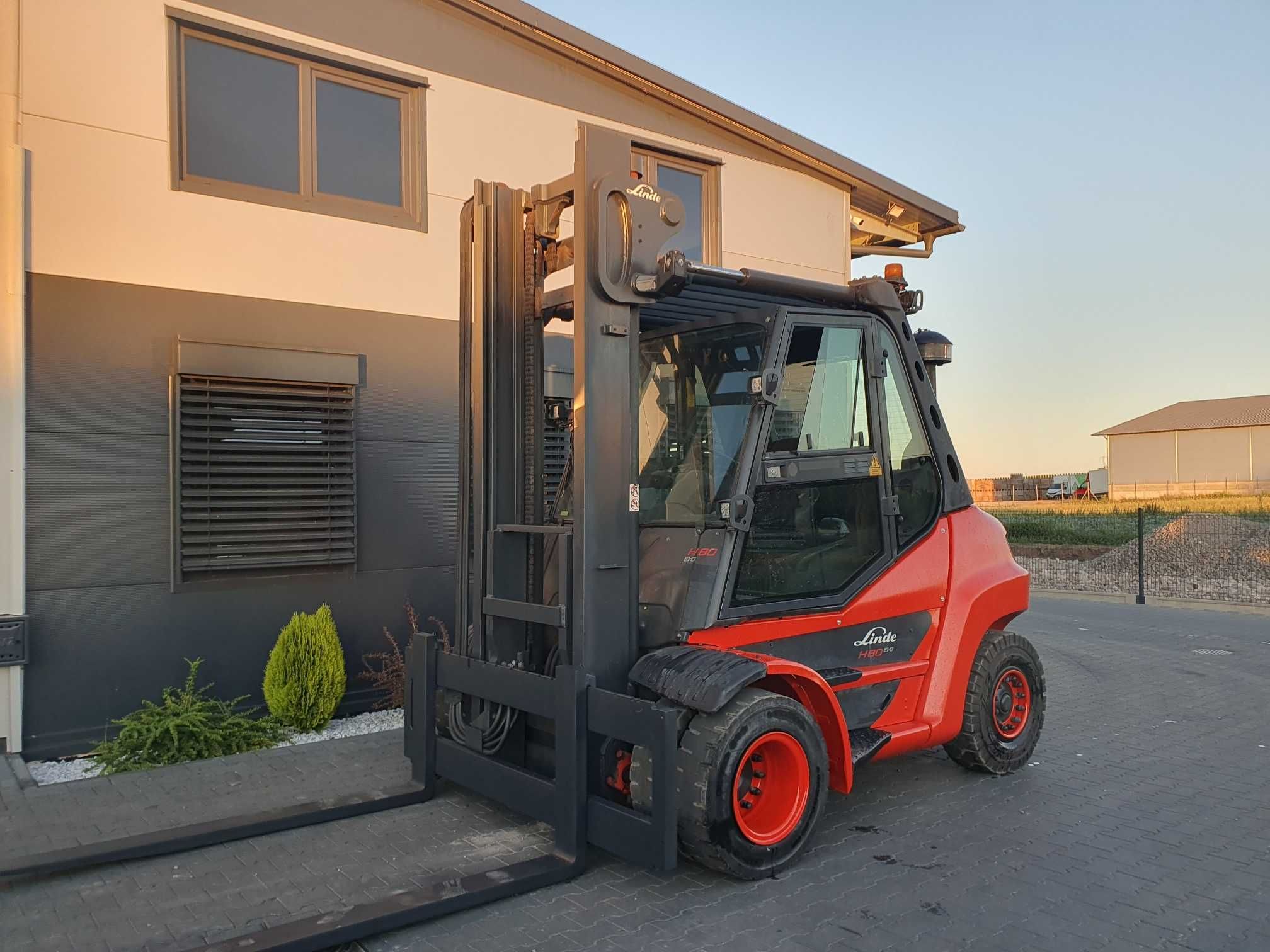 Wózek widłowy LINDE H80D  2020r Diesel KLIMA Kabina 4 sekcje H70 H60