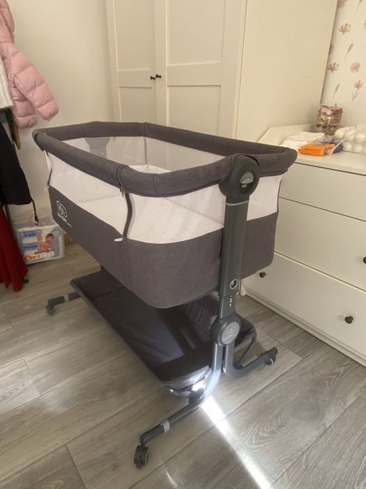 Berço Com Cesto Luxury Cinza Kinderland