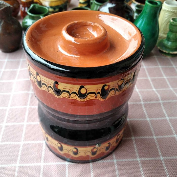 Trzymak na kadzidełko - pawie oczko z Bułgarii, Popielniczka