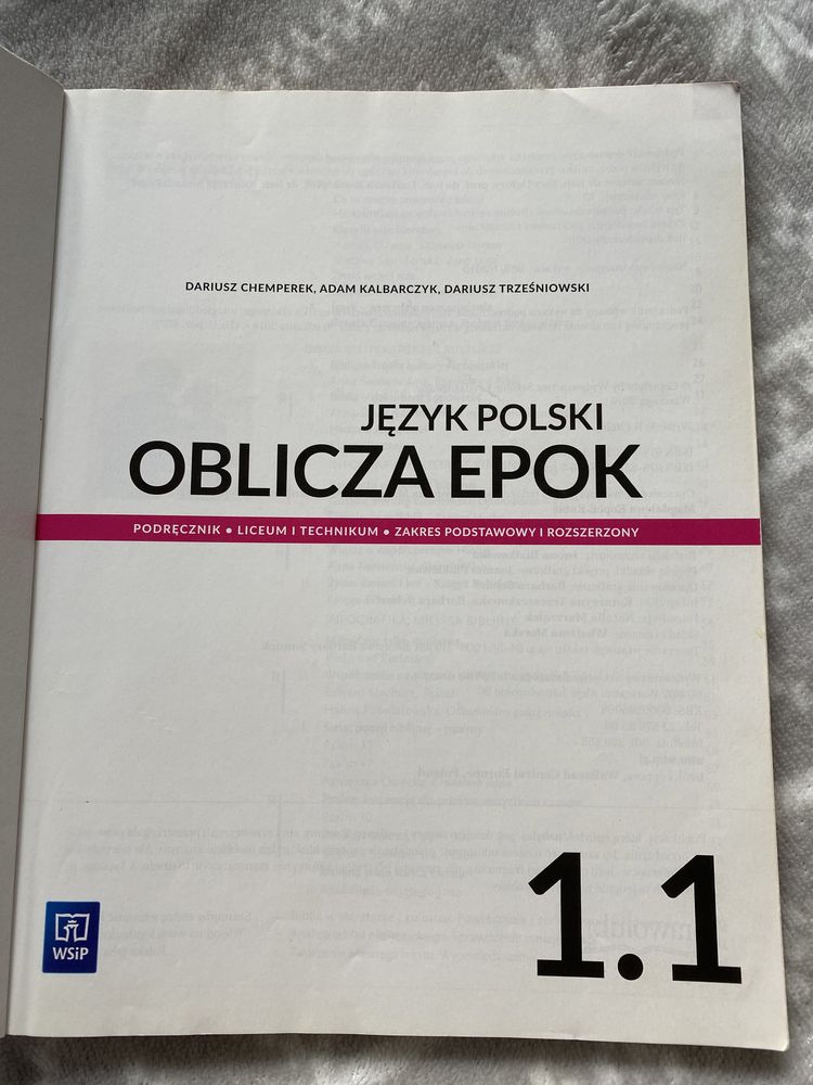 Oblicza Epok 1.1 jezyk polski zakres p i r