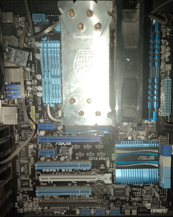Motherboard ASUS P8P67 Evo + 16GB DDR3 + CPU + Cooler