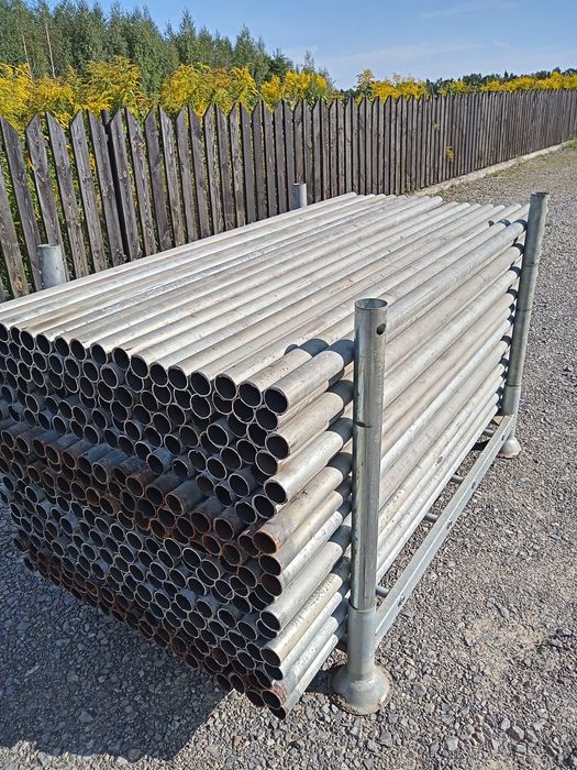 Słupki ogrodzeniowe rura stalowa ocynkowana fi 51mm rury ocynkowane