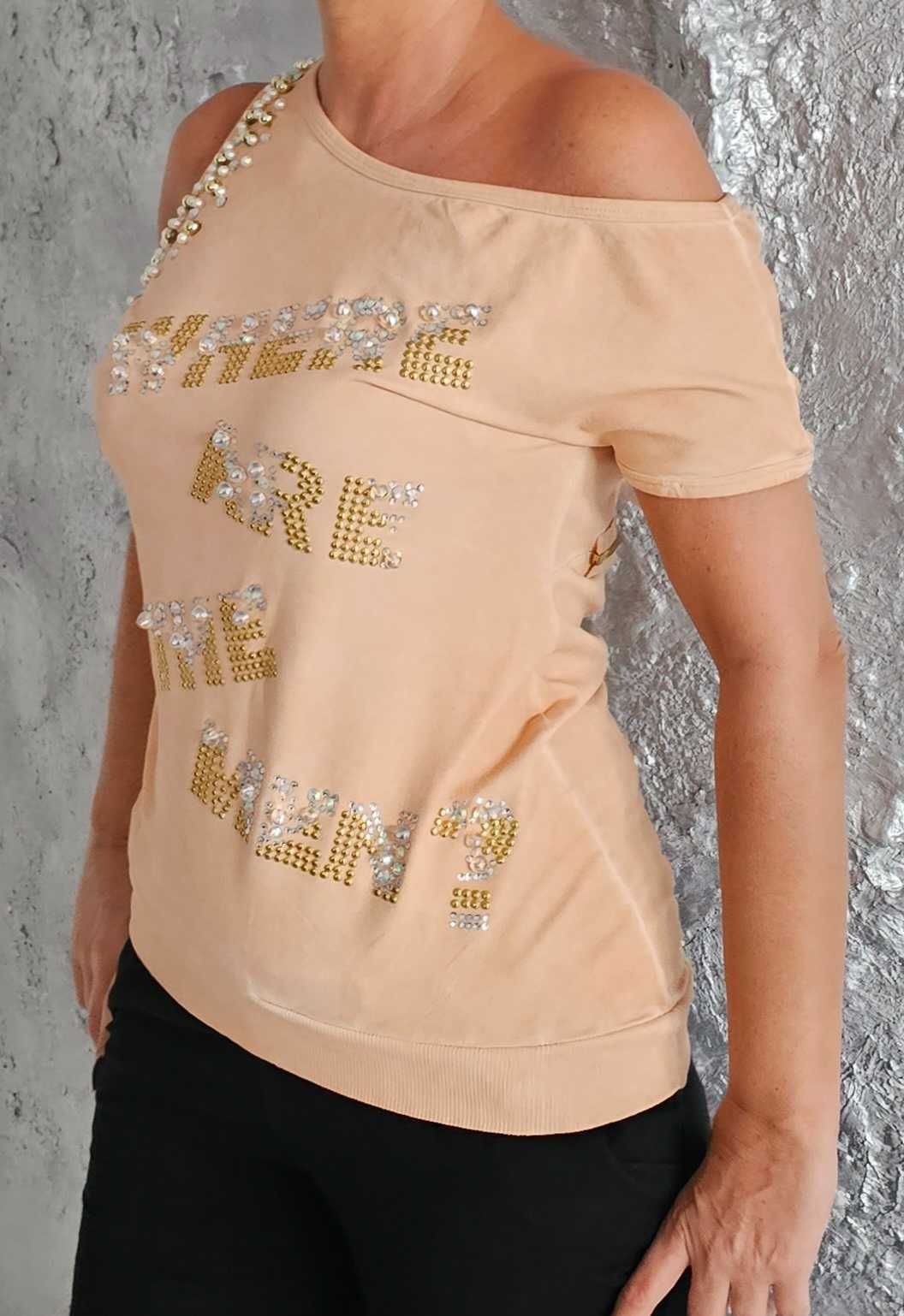 JUSTOR  bluza morelowa włoska roz M/L